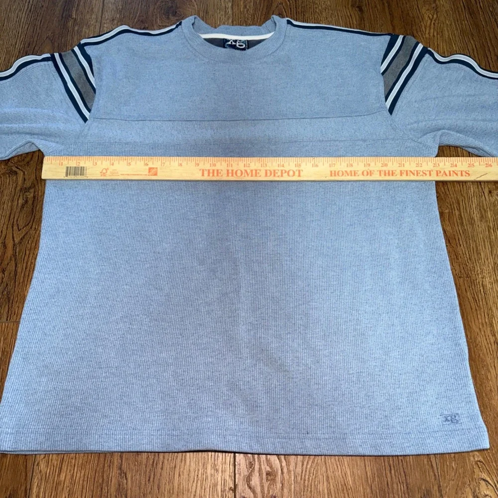 Y2K Xtreme Gear Long Sleeve Men's Size L Striped Sweater Grunge Skater XG Rugged